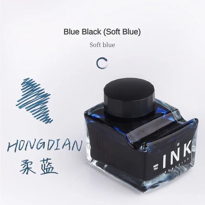 Tinta Premium Hongdian de 70ml – Tinta Sin Carbono de Alta Fluidez para Caligrafía y Pluma Fuente