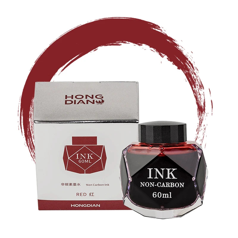 Tinta Premium Hongdian de 70ml – Tinta Sin Carbono de Alta Fluidez para Caligrafía y Pluma Fuente