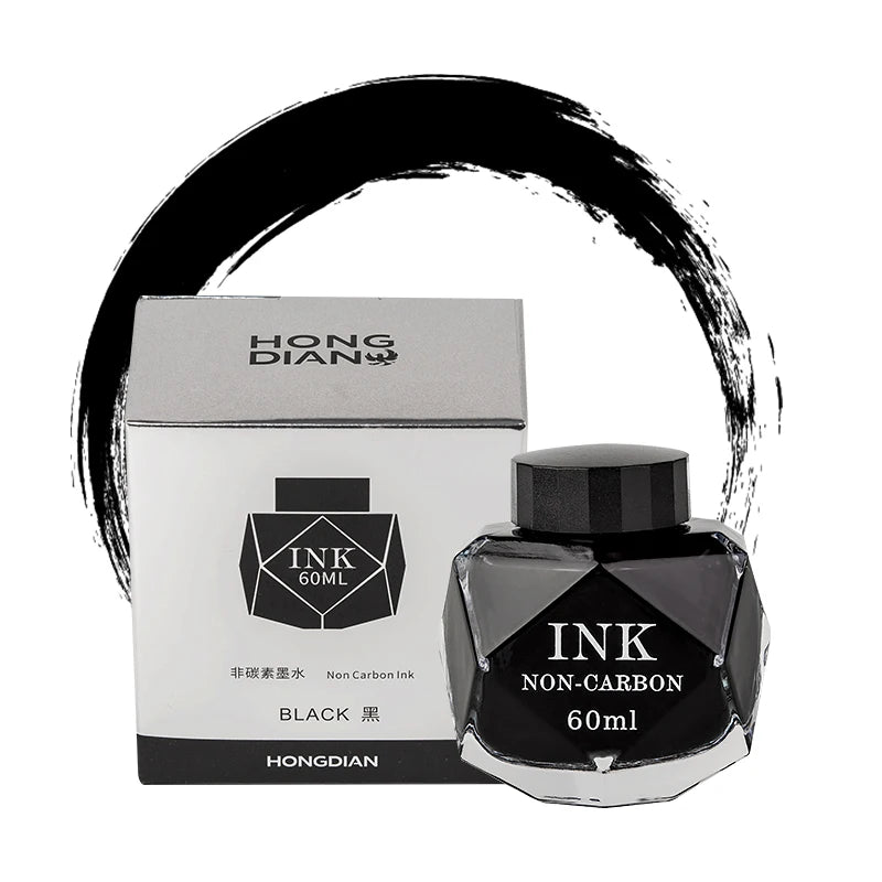 Tinta Premium Hongdian de 70ml – Tinta Sin Carbono de Alta Fluidez para Caligrafía y Pluma Fuente