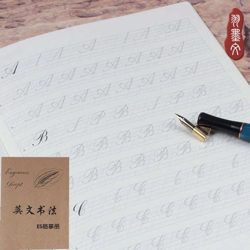 Cuaderno de Práctica de Caligrafía Inglesa y Gótica – Guía de Entrenamiento para Lettering Elegante